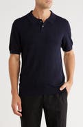 Elie Tahari Diamond Knit Polo