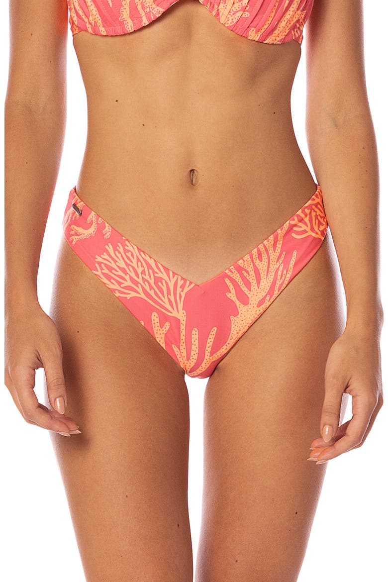 Coral Reef Valerya Reversible Bikini Bottoms, Main, color, MEDIUM PINK