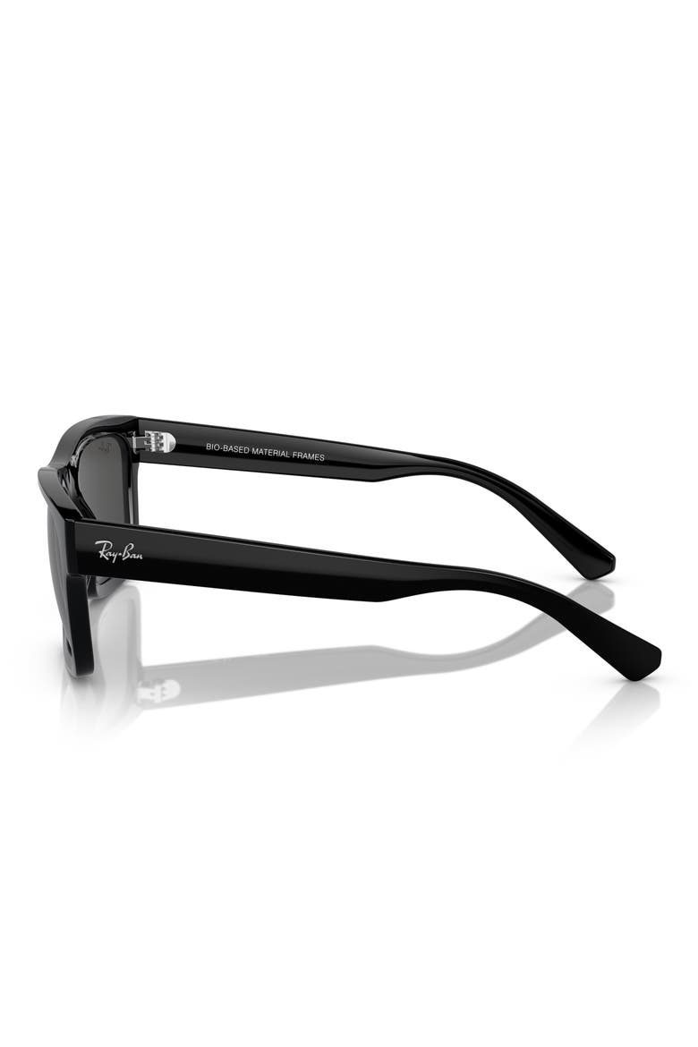 Warren 54mm Rectangular Sunglasses, Alternate, color, DARK GREY