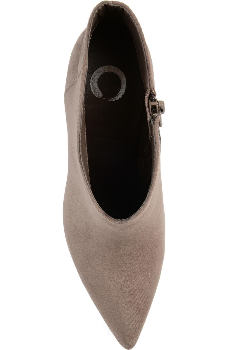 Journee Collection JOURNEE Demmi Patterned Bootie, Alternate, color, Taupe