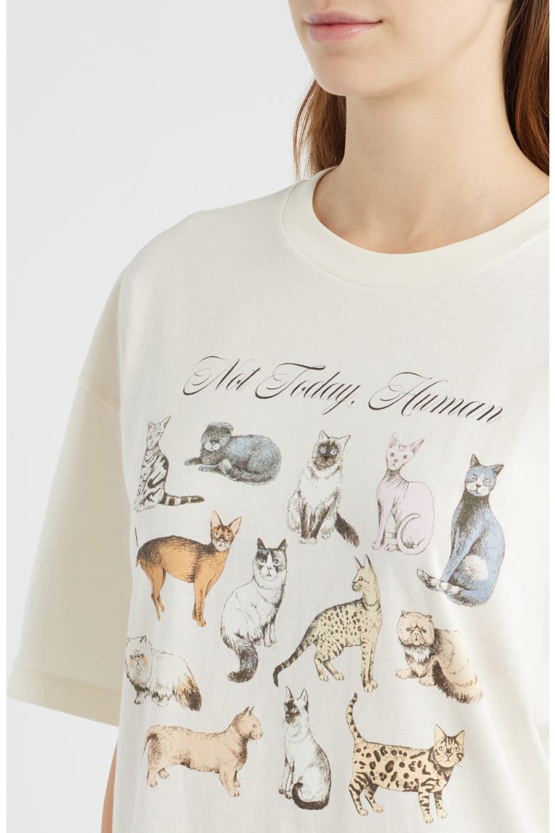 Not Today, Human Cotton Graphic T-Shirt, Alternate, color, MARSHMALLOW