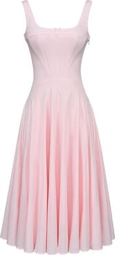 HOUSE OF CB Jaime Lace Back Sleeveless Midi Dress