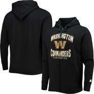 STARTER Men's Starter Black Washington Commanders Post-Season Full-Zip Hoodie