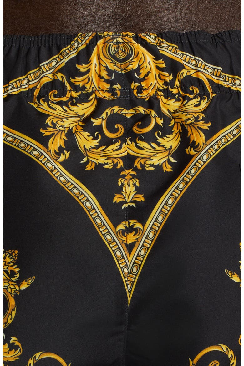 Medusa Silk Boxers, Alternate, color, BLACK GOLD