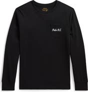 Polo Ralph Lauren Kids' Polo Bear Cotton Long Sleeve Pocket T-Shirt