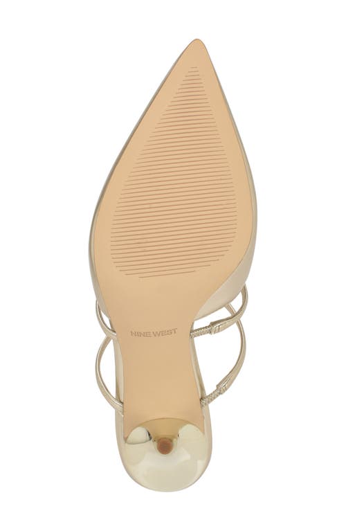 Nine West Tianala Pointed Toe Mule In Gold