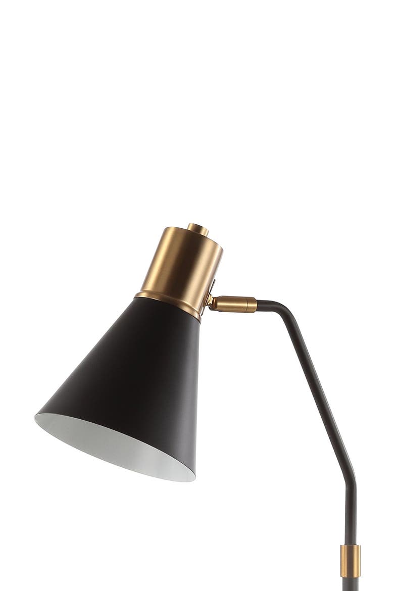 Apollo 22.5" Metal LED Task Lamp, Black/Brass Gold, Alternate, color, Black/Brass Gold