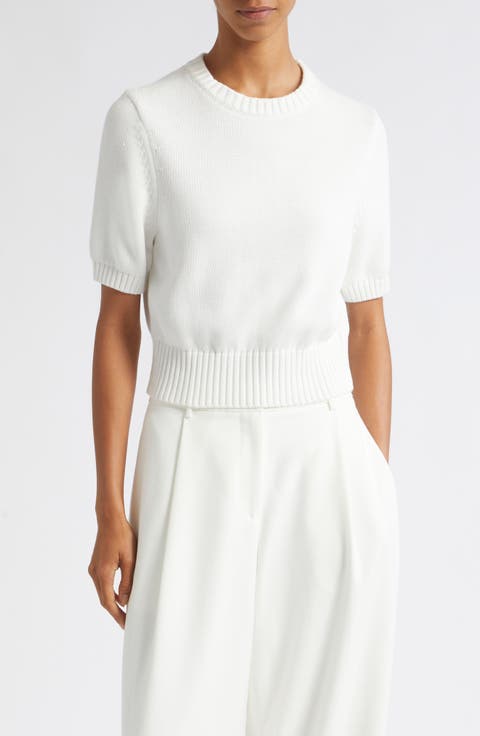 Elsie Organic Cotton Short Sleeve Sweater