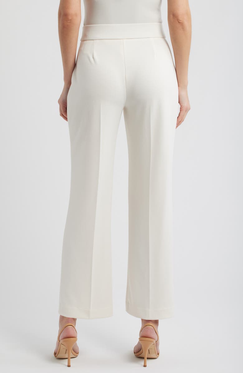 AK ANNE KLEIN Wide Leg Pull-On Pants, Alternate, color, White Dove