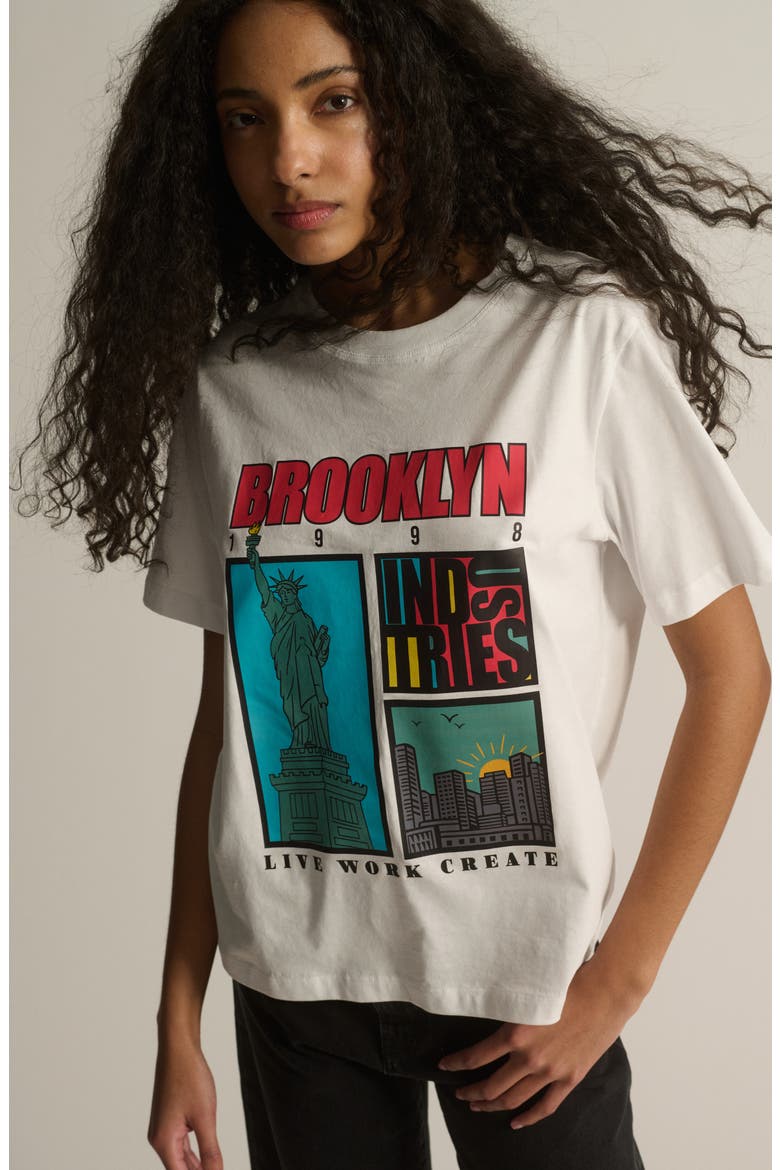 Brooklyn Graphic T-Shirt, Alternate, color, WHITE