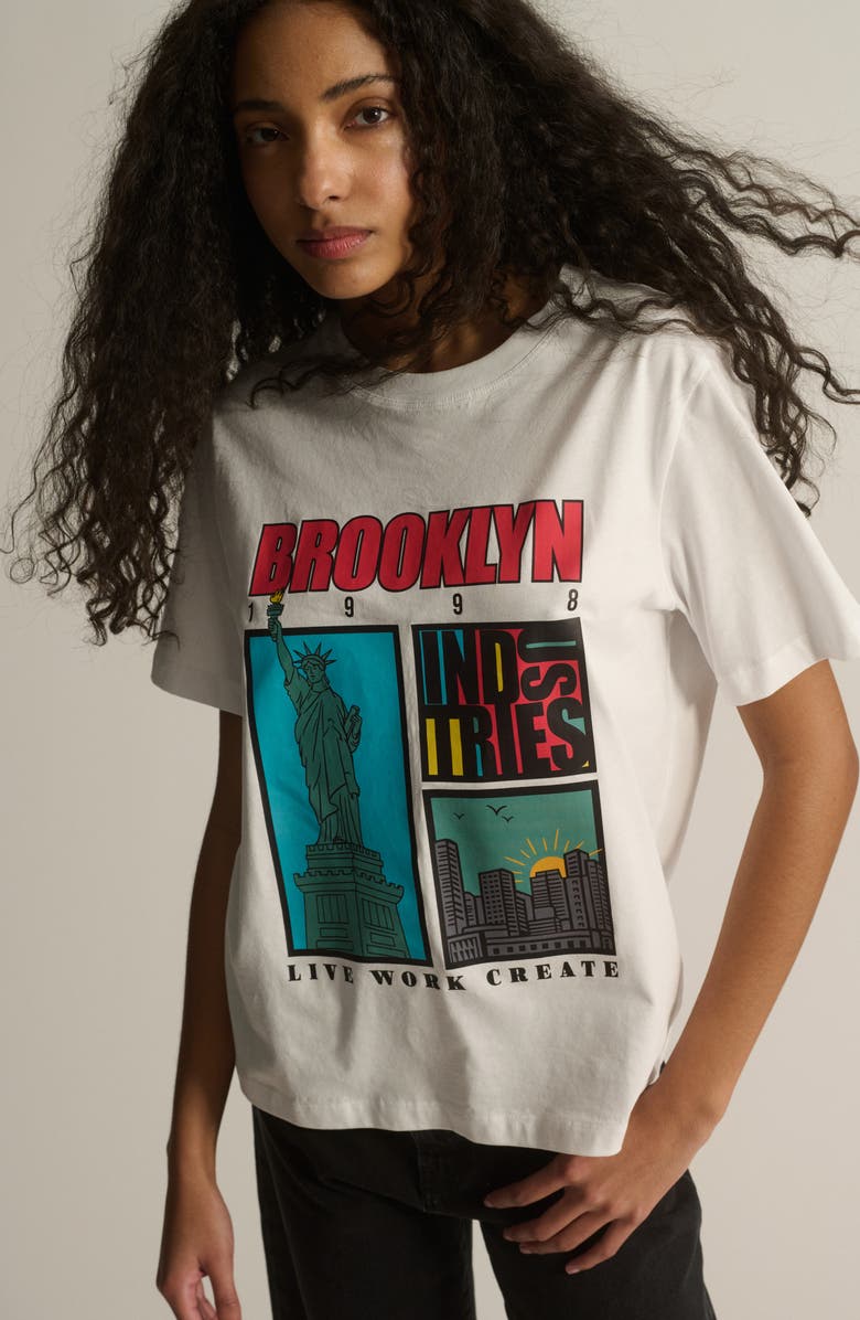 Brooklyn Industries Brooklyn Graphic T-Shirt, Alternate, color, White