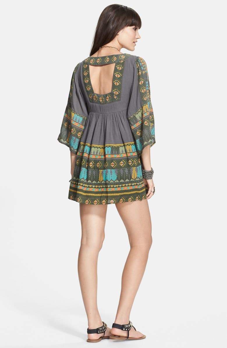 Free People 'Terra Nova' Print Back Cutout Dress, Alternate, color, 