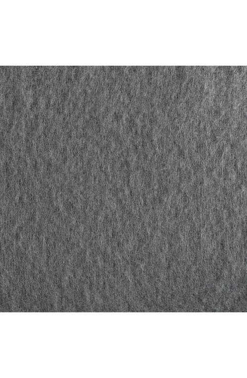 Kenneth Cole Faux Mohair Throw In Gray