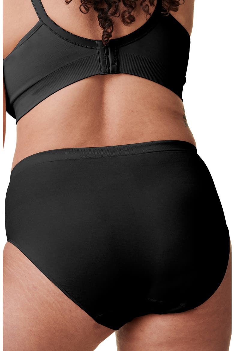 3-Pack Seamless High Waist Maternity Briefs, Alternate, color, BLACK