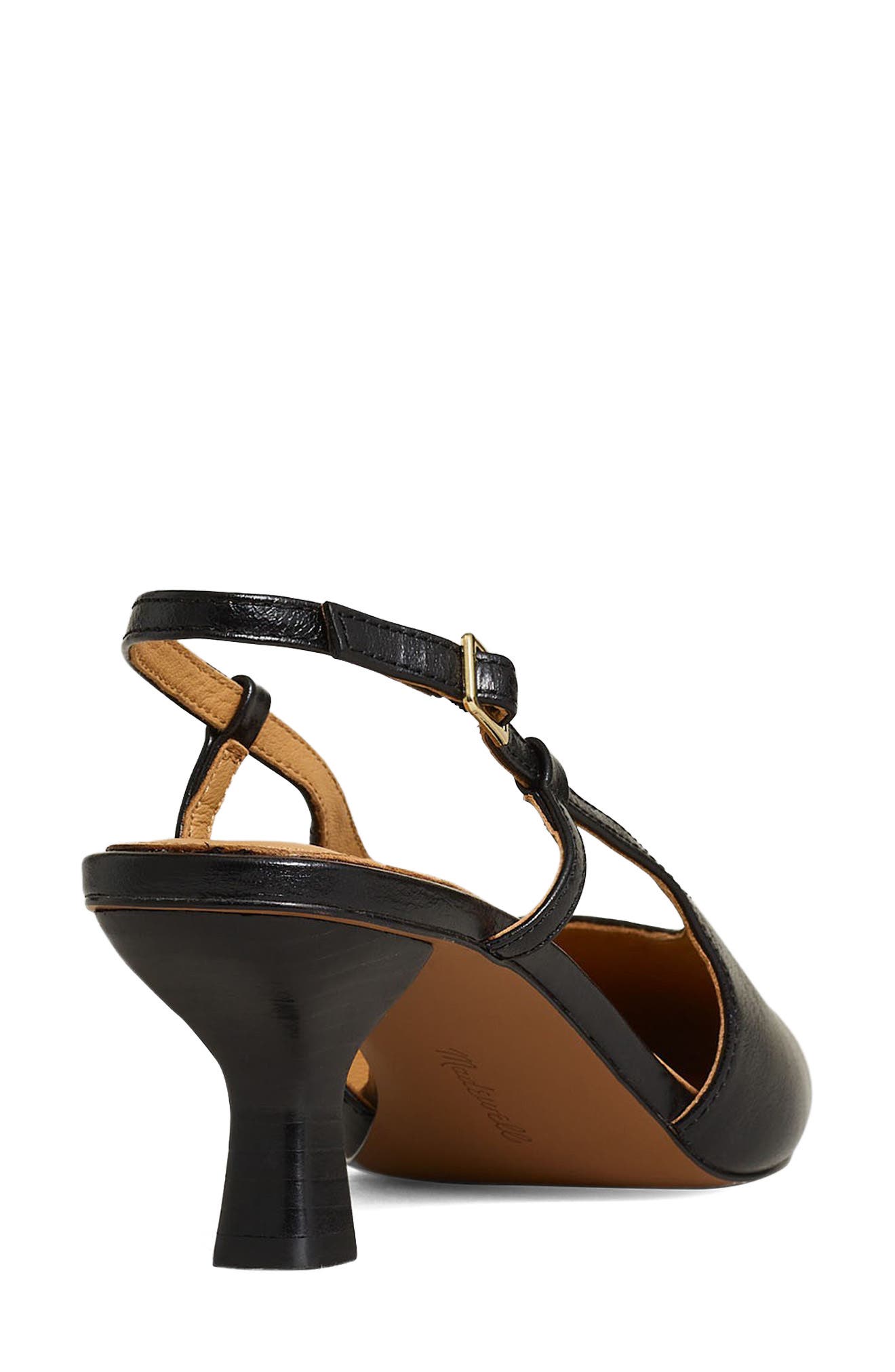 Madewell The Debbie Slingback Pump, Alternate, color, True Black