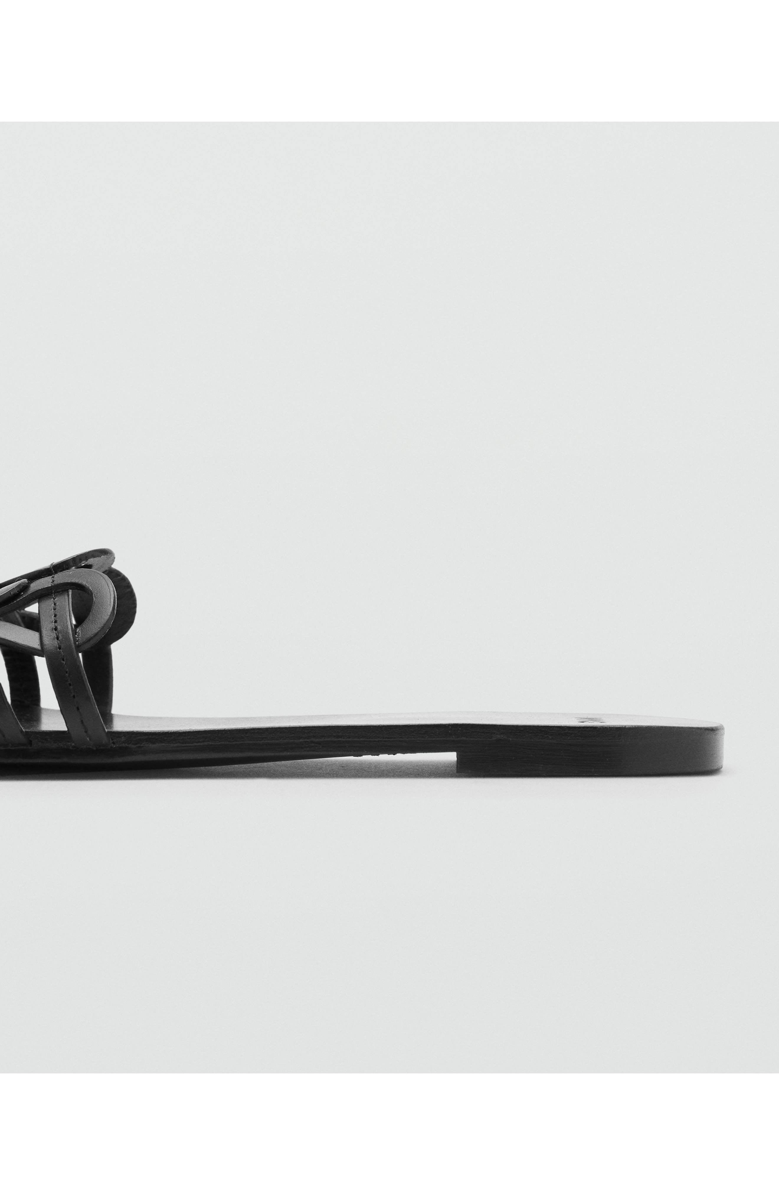 MANGO Slide Sandal, Alternate, color, Black
