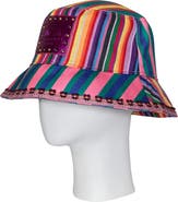 Kurt Geiger London Southbank Mix Stripe Bucket Hat