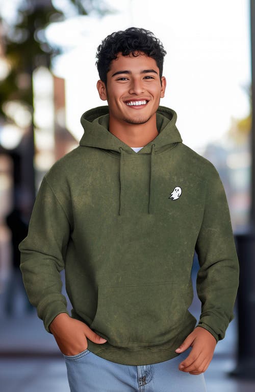 DALIX DALIX GHOST EMBROIDERED WASHED HOODIE 