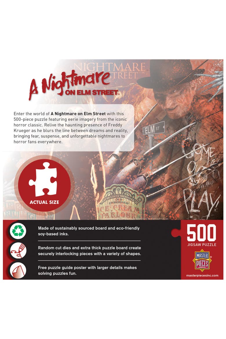 Nightmare on Elm Street 500 Piece Puzzle, Alternate, color, Multicolor