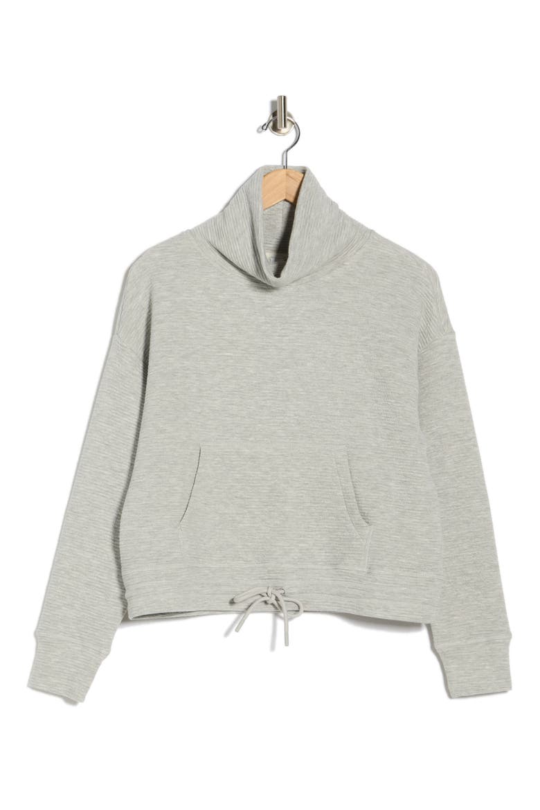 Eva Ottoman Cotton Blend Sweatshirt, Alternate, color, HEATHER GREY