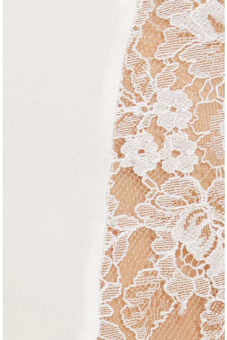 Entice Front Lace Brief, Alternate, color, WHITE / NYLON