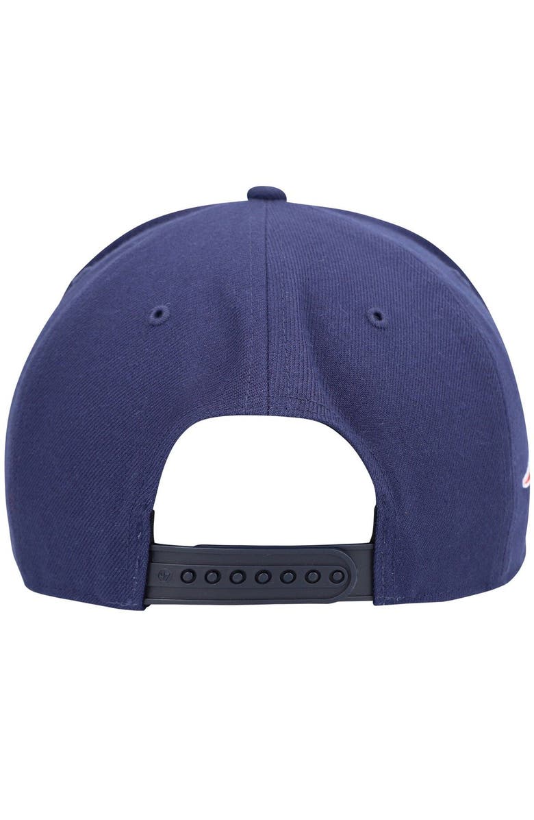 '47 Men's '47 Navy New England Patriots Street Script MVP Snapback Hat, Alternate, color,