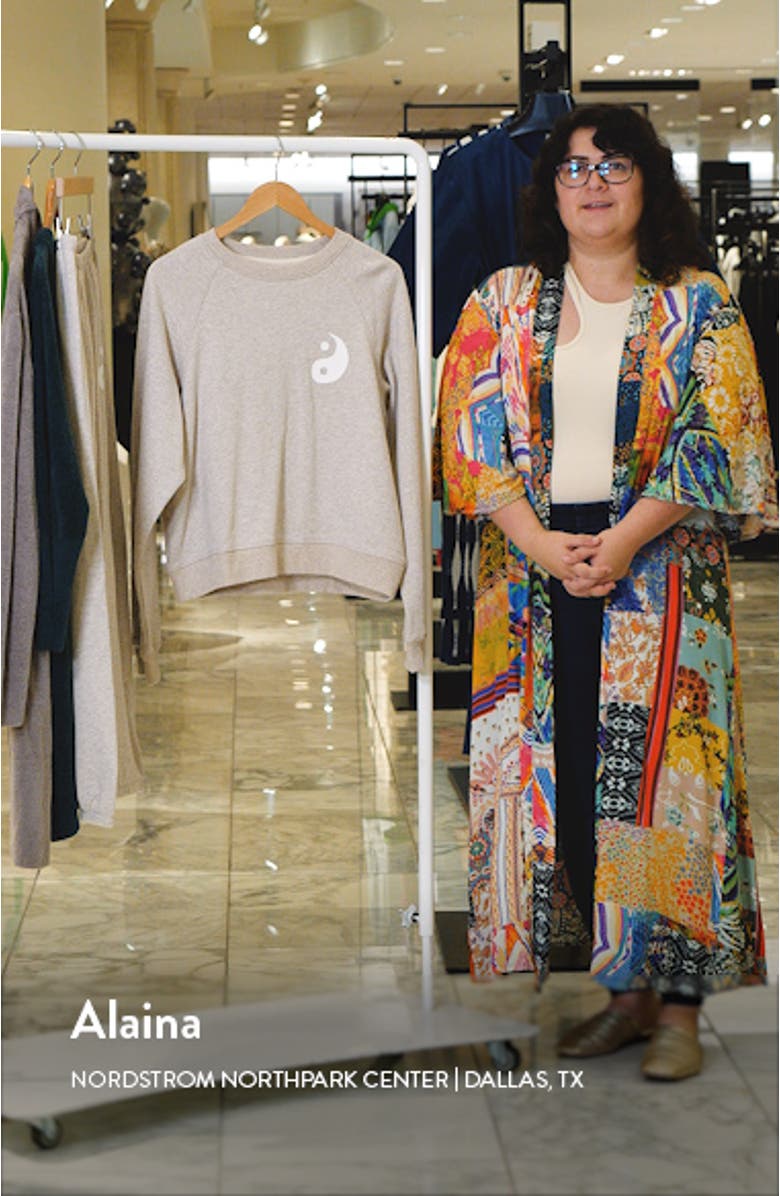 Bridget Yin & Yang Cotton French Terry Sweatshirt, sales video thumbnail