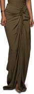 JLUXLABEL Noelia Linen Slit Skirt