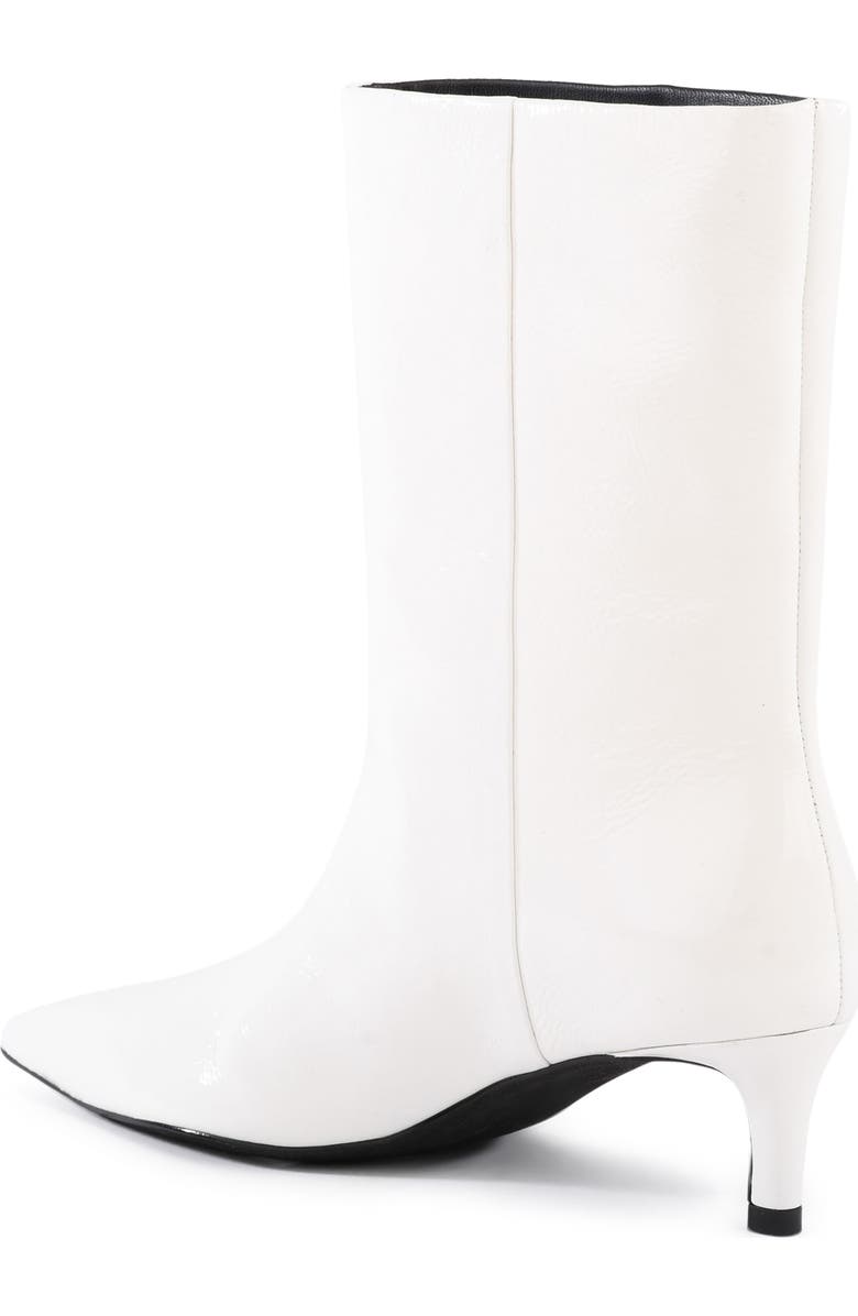 Seychelles Game Changer Pointed Toe Kitten Heel Boot, Alternate, color, White Leather