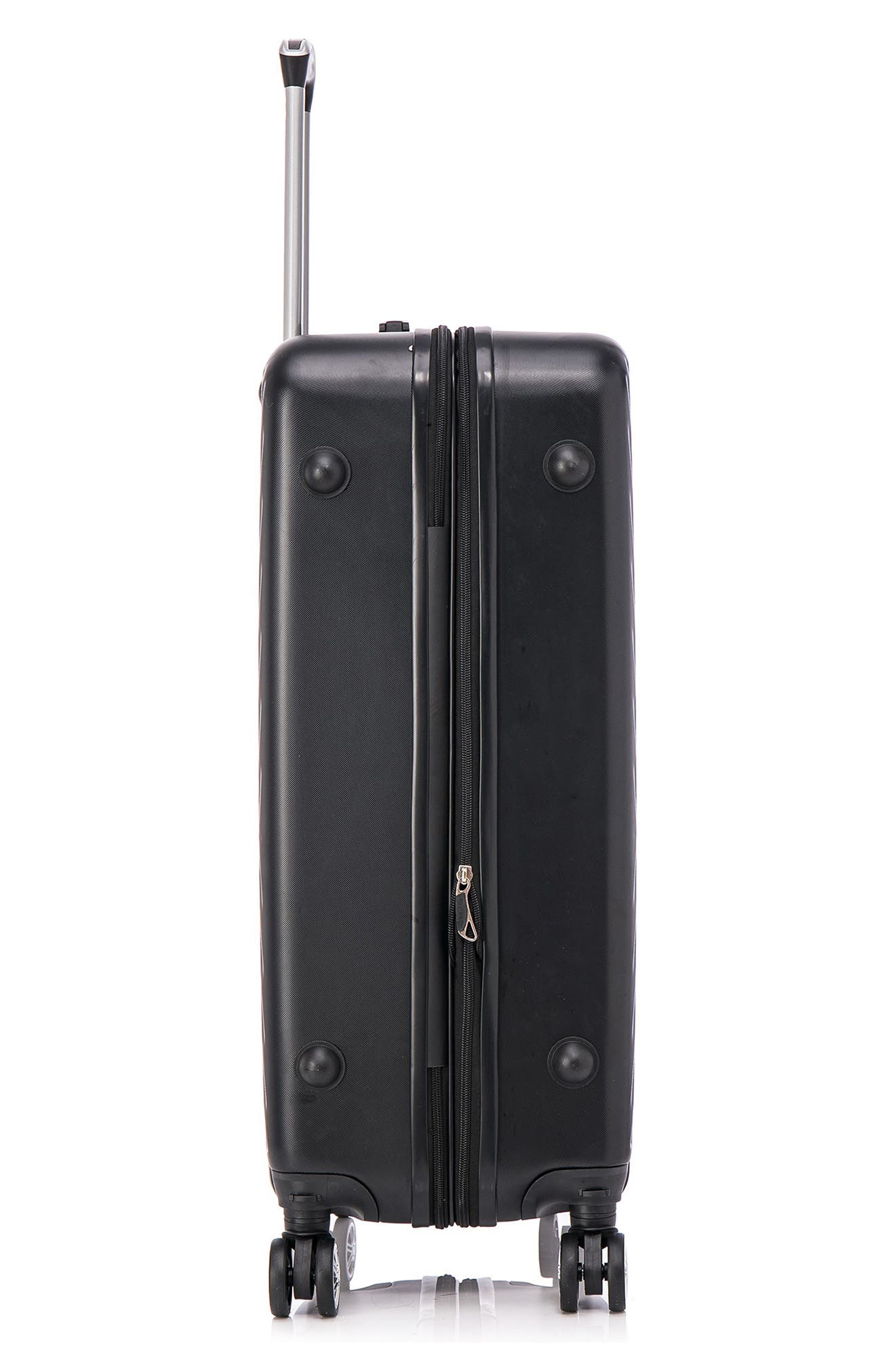 TUCCI Colpi Hardshell 3-Piece Spinner Luggage Set, Alternate, color, Black