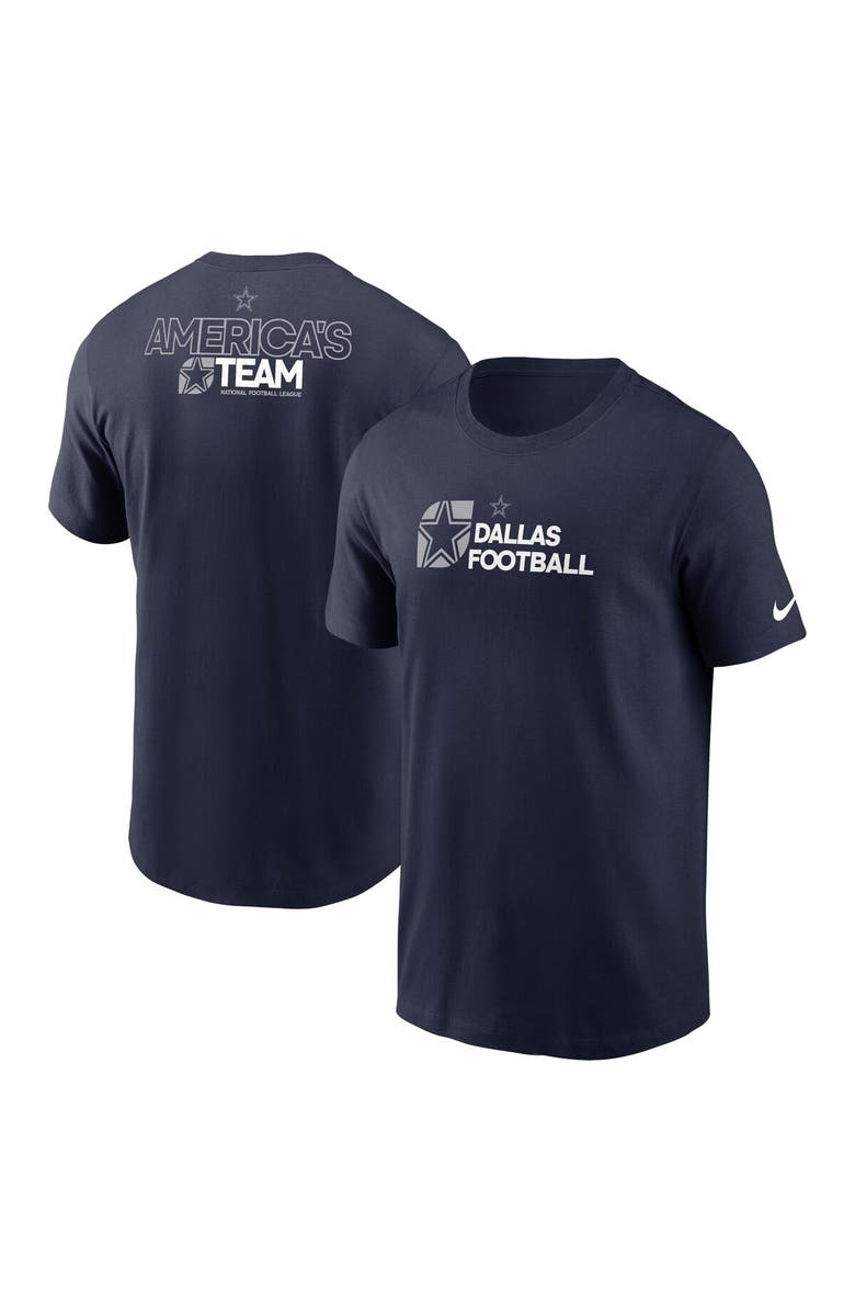 Nike Men's Nike Navy Dallas Cowboys Essential T-Shirt, Alternate, color, Navy