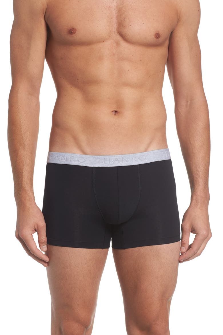 Cotton Essentials 2-Pack Cotton Boxer Briefs, Alternate, color, BLACK