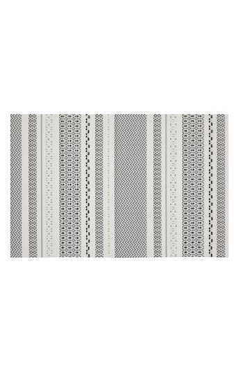Dainty Home Set Of 6 Vinyl Placemats In Aztec Design Glitter Black