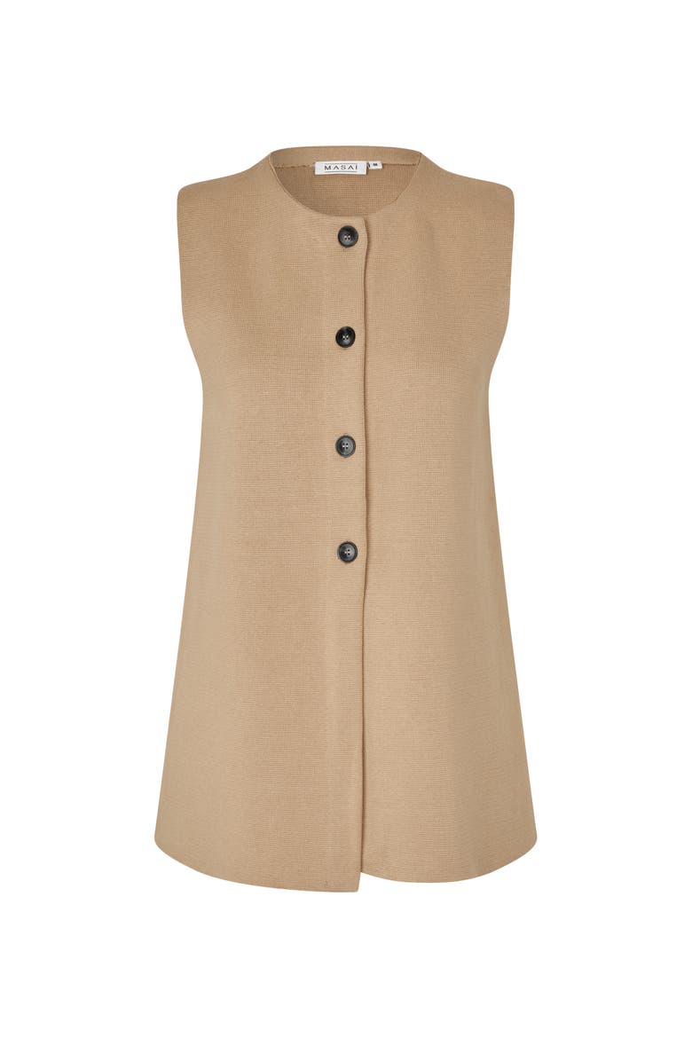 MaLinbine Longline Sleeveless Cardigan, Alternate, color, Incense
