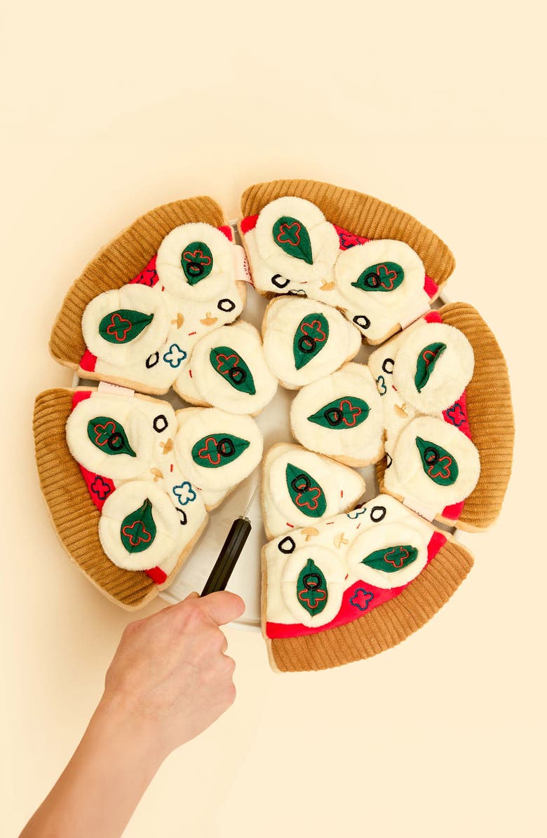 the furryfolks Pizza Dog Toy, Alternate, color, Multi