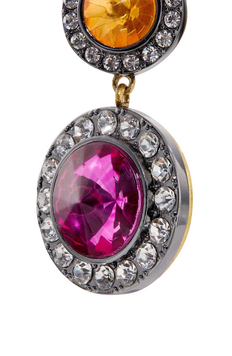 Kurt Geiger London Octavia Crystal Linear Drop Earrings, Alternate, color, Two Tone