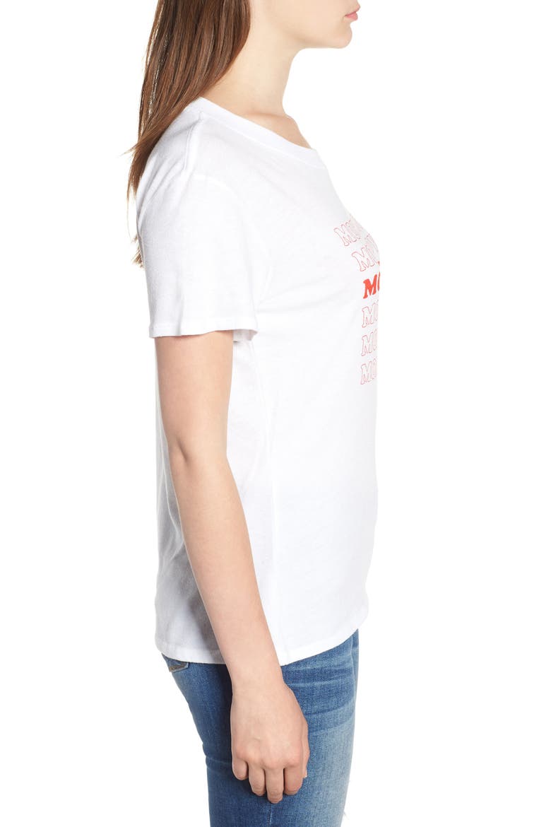 More Love Slouched Tee, Alternate, color, WHITE