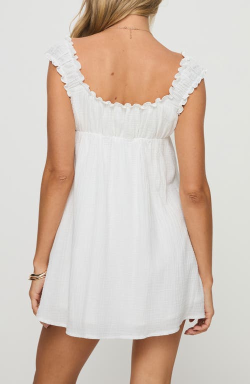 Princess Polly Wittek Cotton Minidress In White