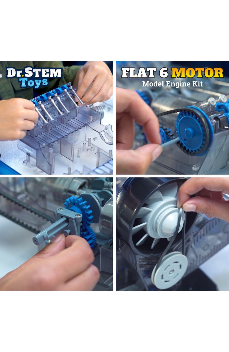 Dr. STEM Toys Flat 6 Motor Kit, 320pc, Alternate, color, Multicolored