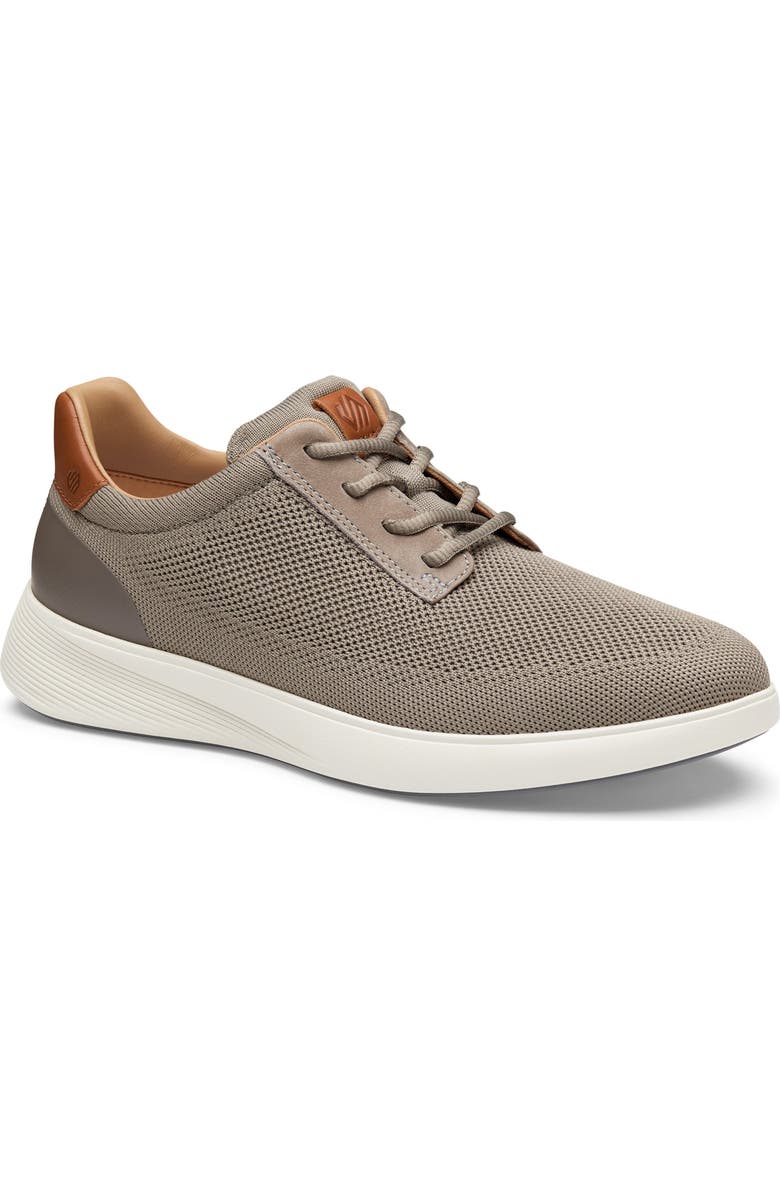 Johnston & Murphy Ackerson Knit Plain Toe Sneaker, Main, color, Gray Knit