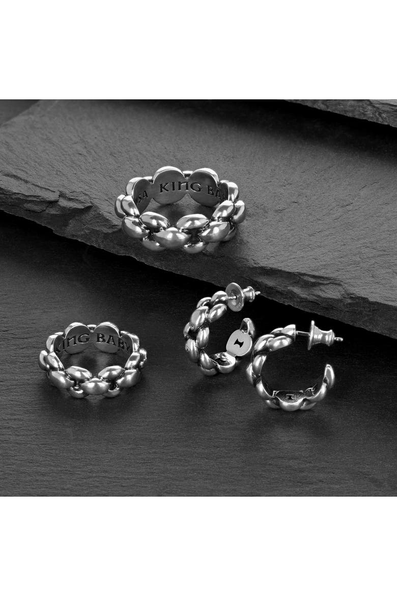 Small Infinity Link Ring, Alternate, color, Silver