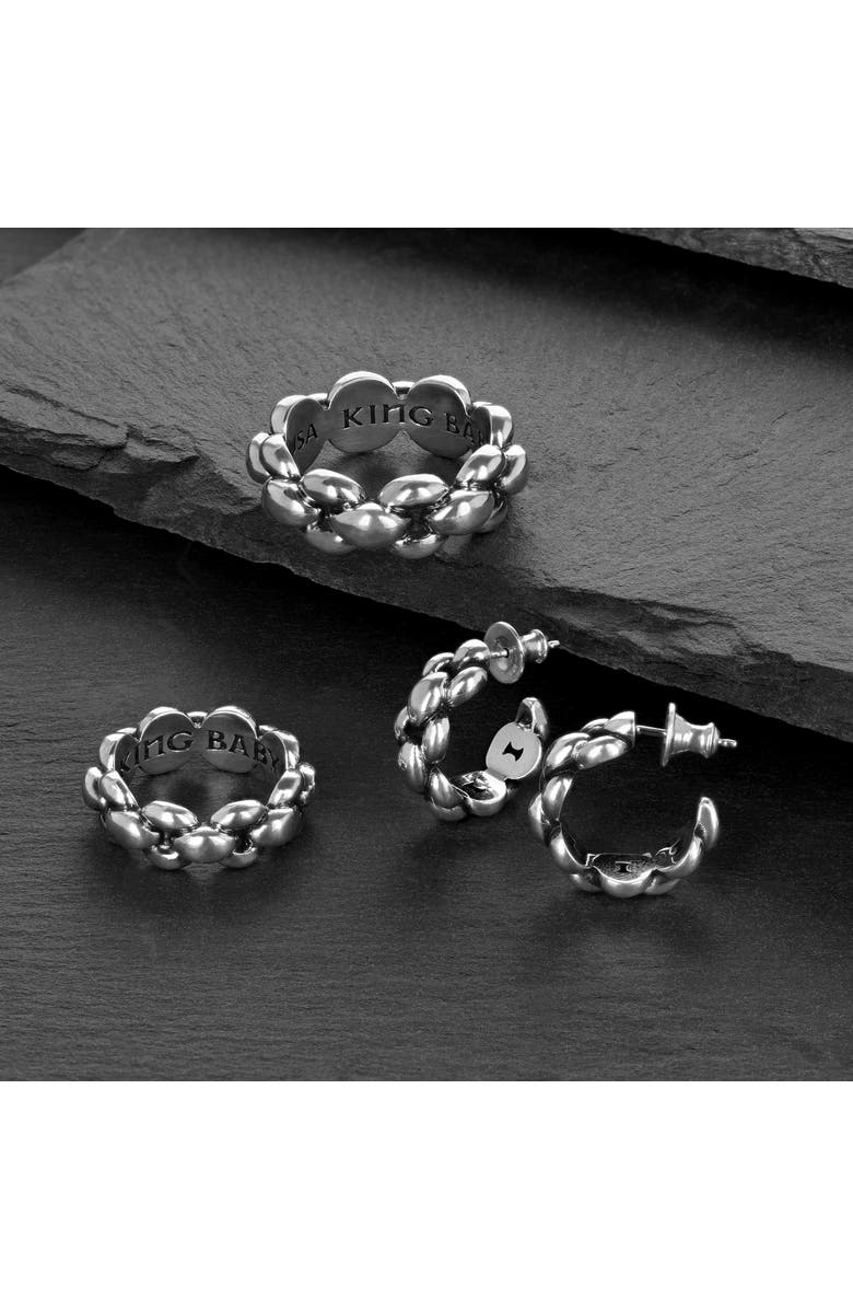 King Baby Studio Small Infinity Link Ring, Alternate, color, Silver