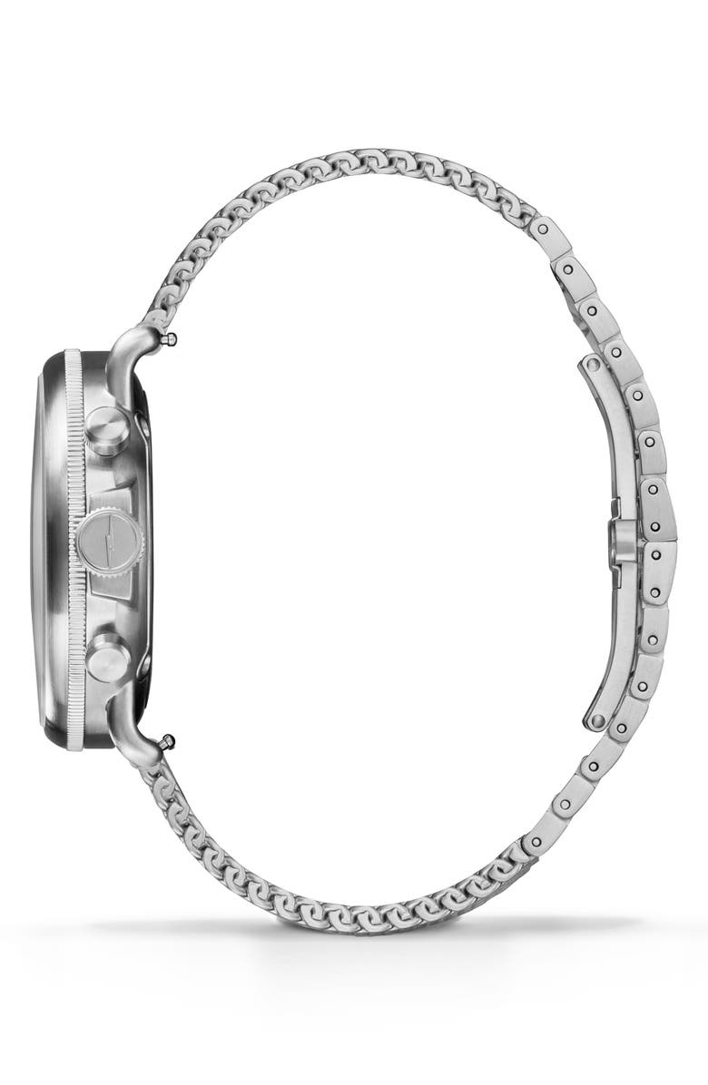 Shinola Canfield Model C56 Chronograph Mesh Strap Watch, 43mm, Alternate, color, Blue