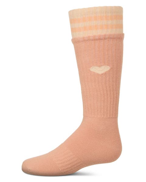 Ribbed Heart and Stripes Knee Sock (Little Kid & Big Kid)