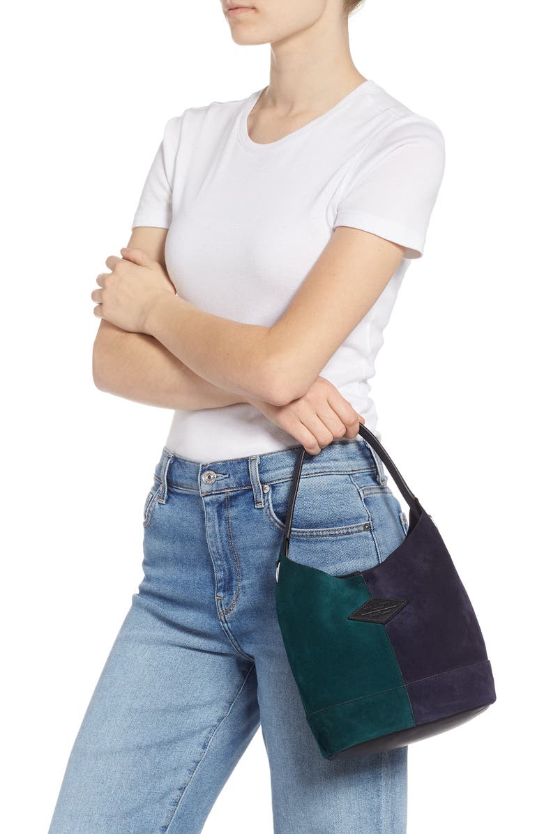 rag & bone Mini Camden Suede Tote, Alternate, color,