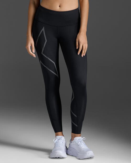 2xu Light Speed Mid-rise Comptight In Black