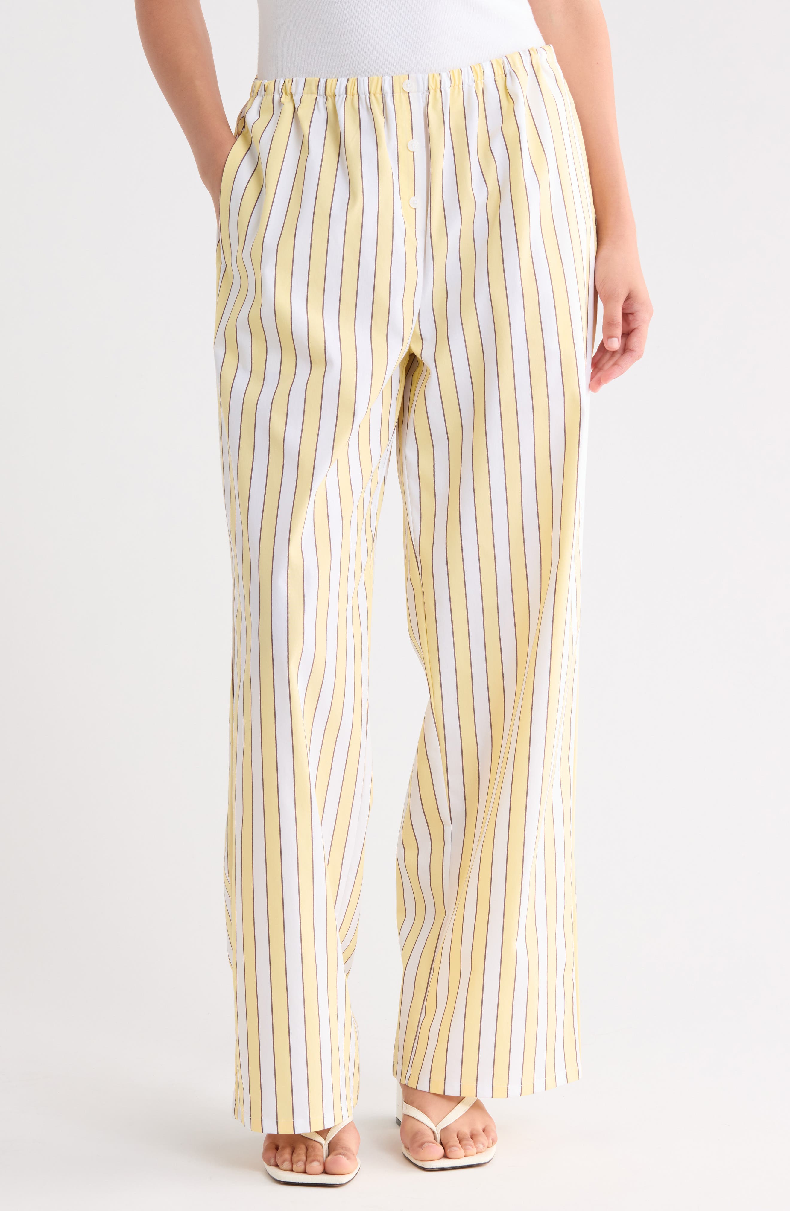 Poplin Pull-On Pants