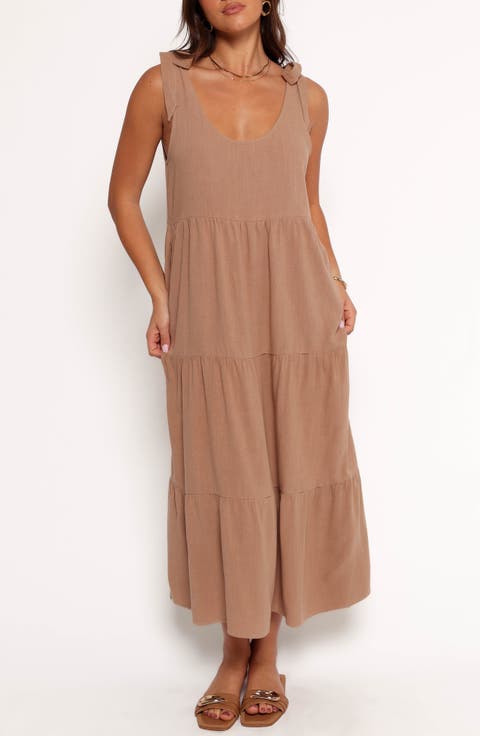 Marcy Linen Midi Dress