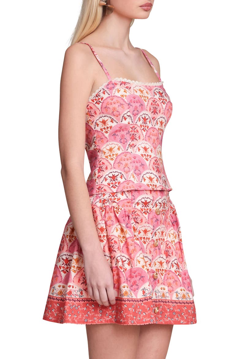 Peplum Camisole, Alternate, color, SCALLOP FLORAL