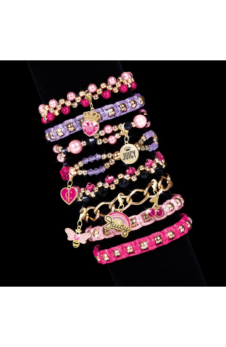 Juicy Couture Glamour Box Jewelry Kit Create 8 Unique Charm Bracelets, Alternate, color, Multicolored